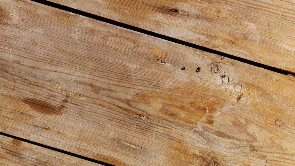 Modern wooden floor in bright living room