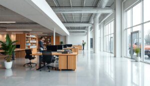 Illustration af rengøring til erhverv