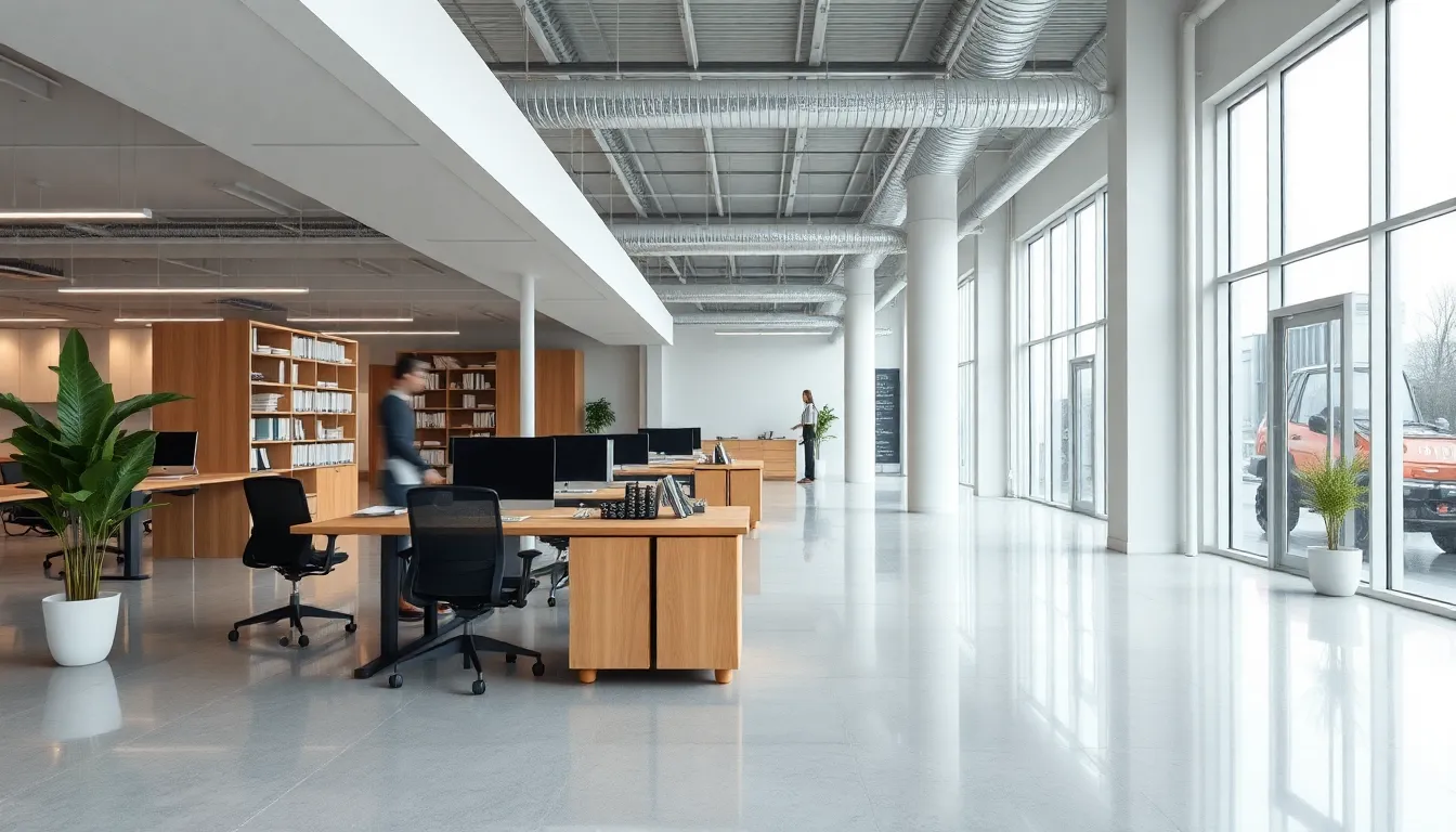 Illustration af rengøring til erhverv