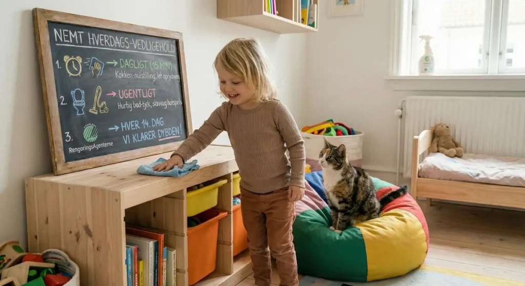 Vedligeholdelse mellem dine privatrengøringer gode råd kat værelse