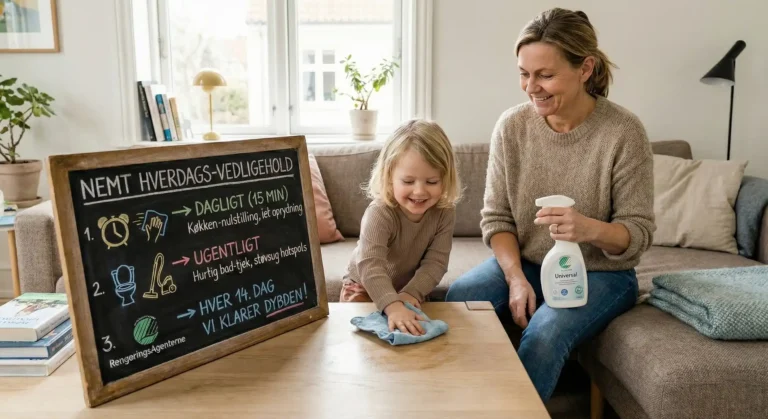 Vedligeholdelse mellem dine privatrengøringer gode råd sofa med barn